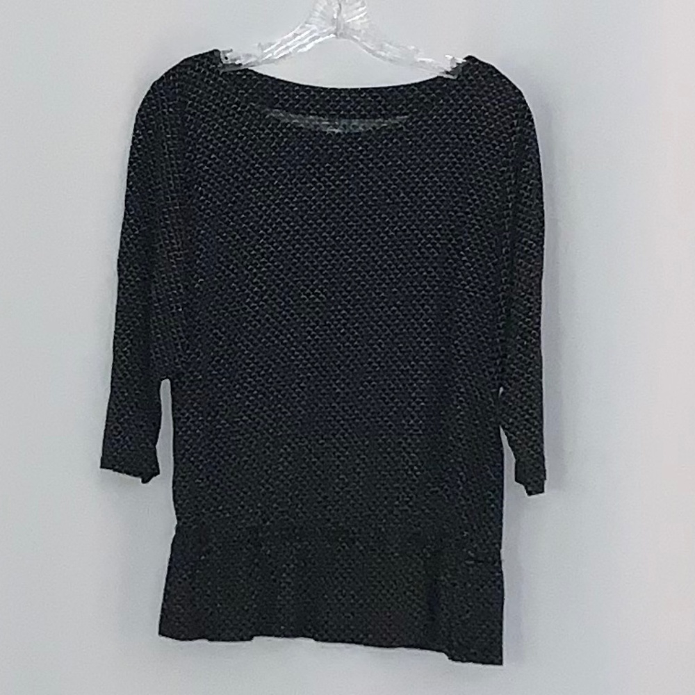 LOFT 3/4 Sleeve Peplum Blouse